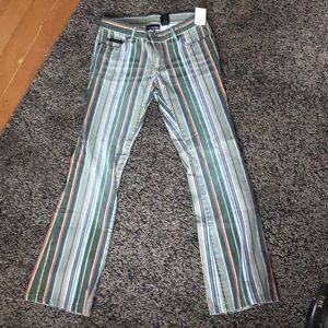 Size 5 DKNY hipster-striped pants